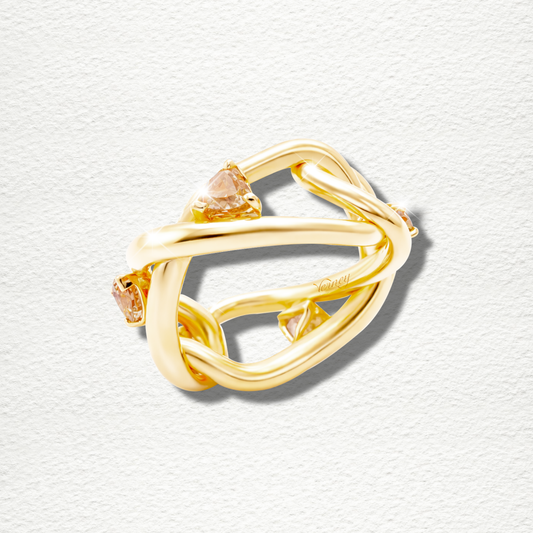 Bague "Cœurs Infinis"